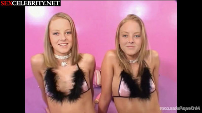 Young deepfake Jodie Foster twins engage in debauchery