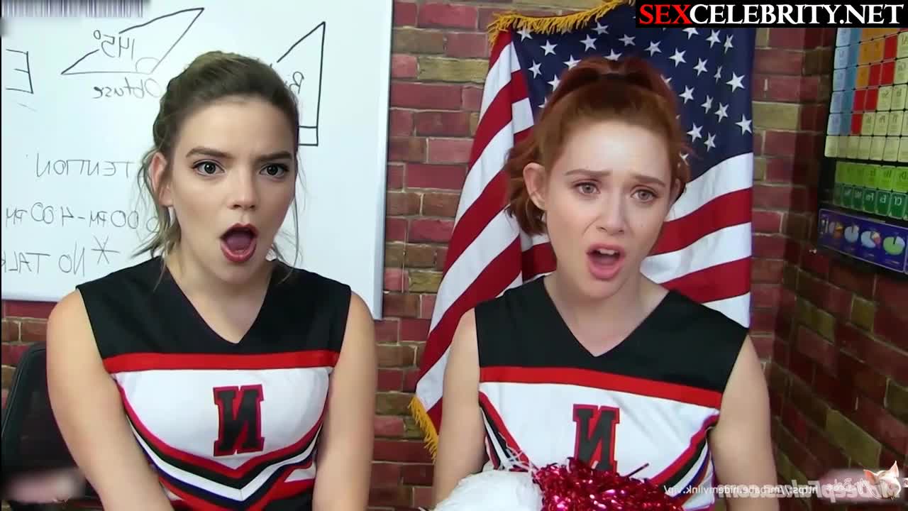 A.I. Elizabeth Olsen & Anya Taylor-Joy today are depraved cheerleaders - DeepFakesCeleb